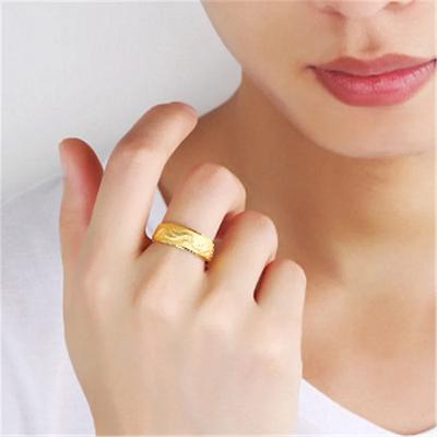 Ringe Ring Für Mann Luxus Gravur Drache Verstellbarer Ring Modeschmuck Männlich Zweifarbig Gold Finger Geschenk Tentakel