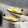 Flat Bottomed Lace Up Versatile Casual Fashion Niche Color Blocking Retro Sports Running Shoes for Women