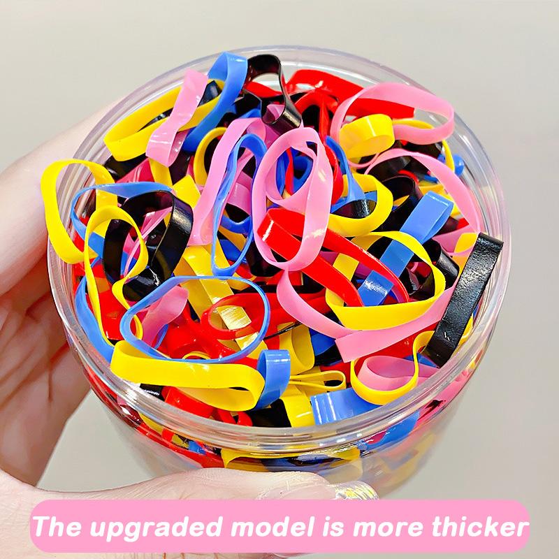 500PCS Upgraded Thickened Elastic Hair Bands For Women Girls Durable Hair Tie Not Easy To Break Rubber Bands Hair Accessories