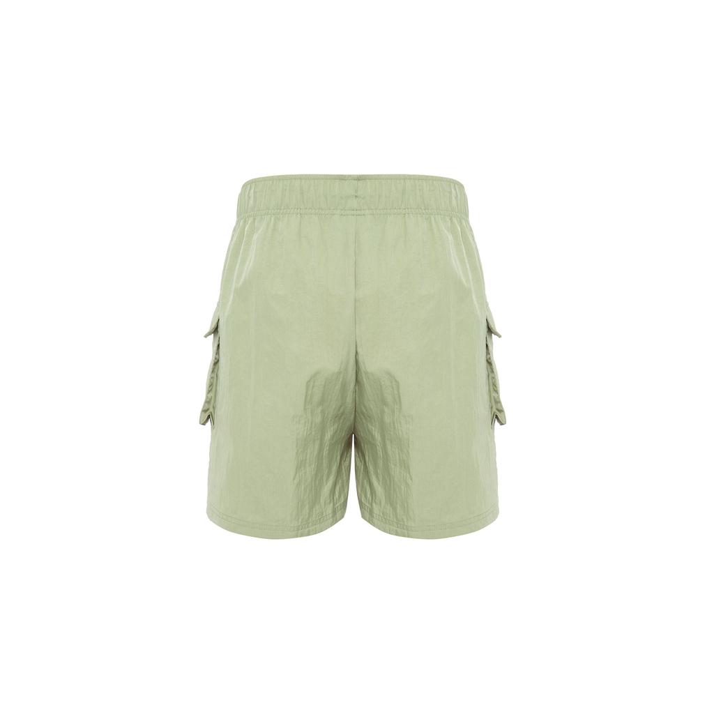 Nike Sportswear Essential High-Waisted Woven Shorts Women Bottoms Oil-Green DM6248-386