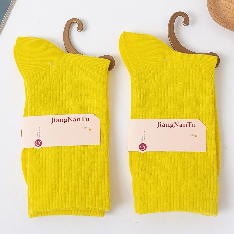 Fashion Cotton Candy Color Stack Socks