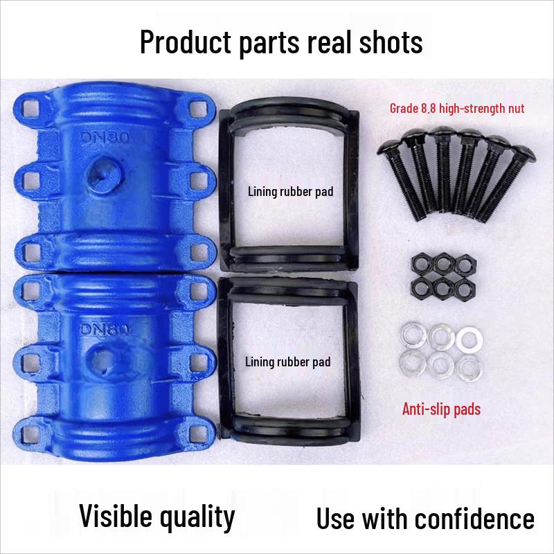 Żeliwna obejma naprawcza do rur