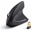 Anker 2.4G Wireless Mouse (Vertical Wireless Mouse) 800 / 1200 / 1600 DPI 5 Buttons Optical Ergonomic Design Right Hand Windows/MacOS Compatible (Blac