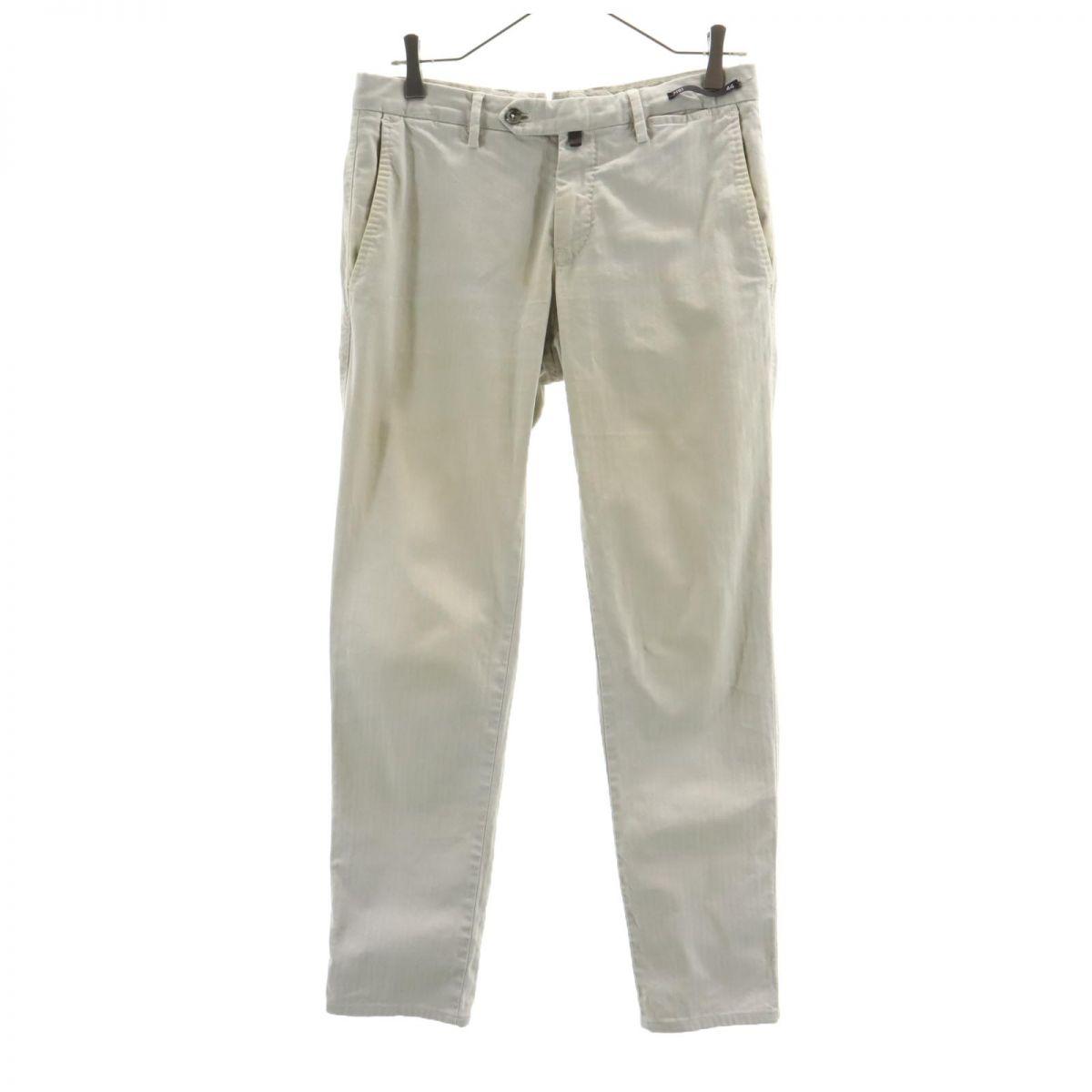 

PT01 Herringbone Pattern Long pants 44 Beige Men s Used