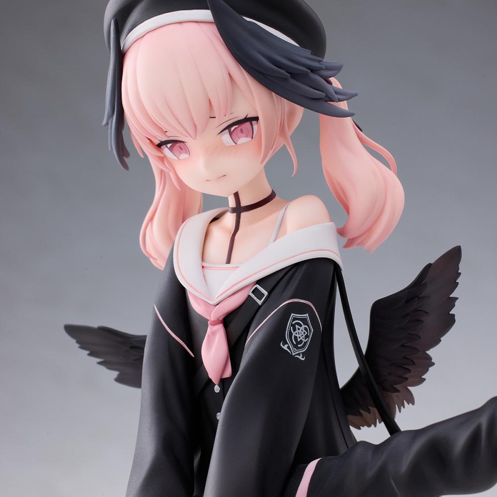 22cm Anime Shimoe Koharu Action Figurine Anime Cute Pink Uniform Girl Figures Kawii Sailor Dress Shimoe Koharu Statue Toys Gifts