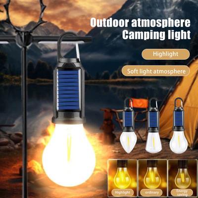 1/2/3 Stück Solar-Campinglicht, 3 Modi, einstellbar, wasserdicht, wiederaufladbar über USB, superhell, für Outdoor-Wanderzelt, Hängelampe, Notfalllaterne