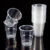 ZISIZ Transparent Disposable Plastic Cups