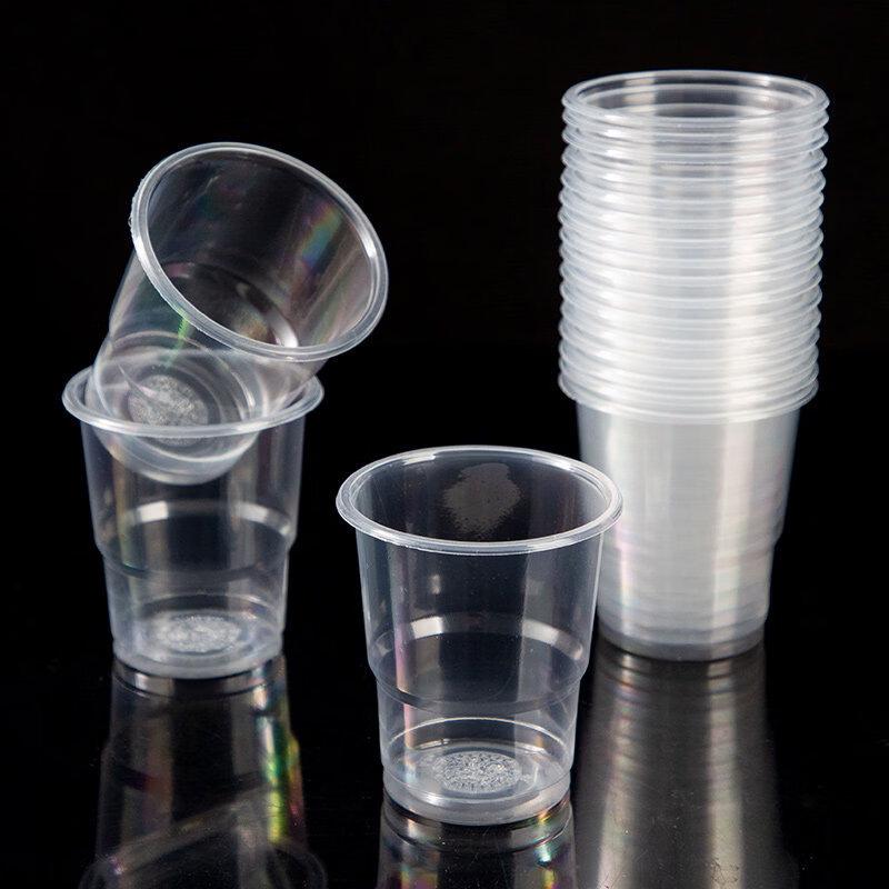 ZISIZ Transparent Disposable Plastic Cups