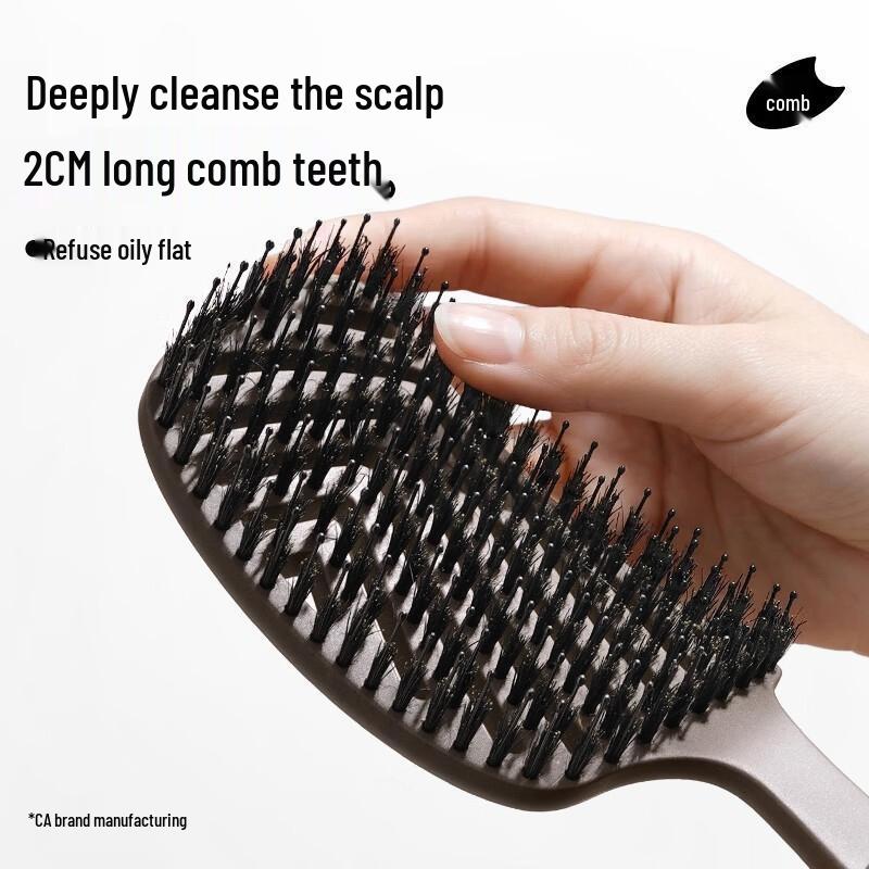 HANDUNYOU Folding Boar Bristle Hair Comb