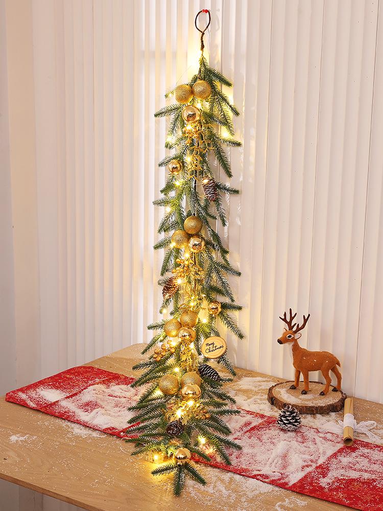 Szyfrowane Śnieżynki z Rattanu Dekoracje Świąteczne na Okna, Drzwi i Balustrady