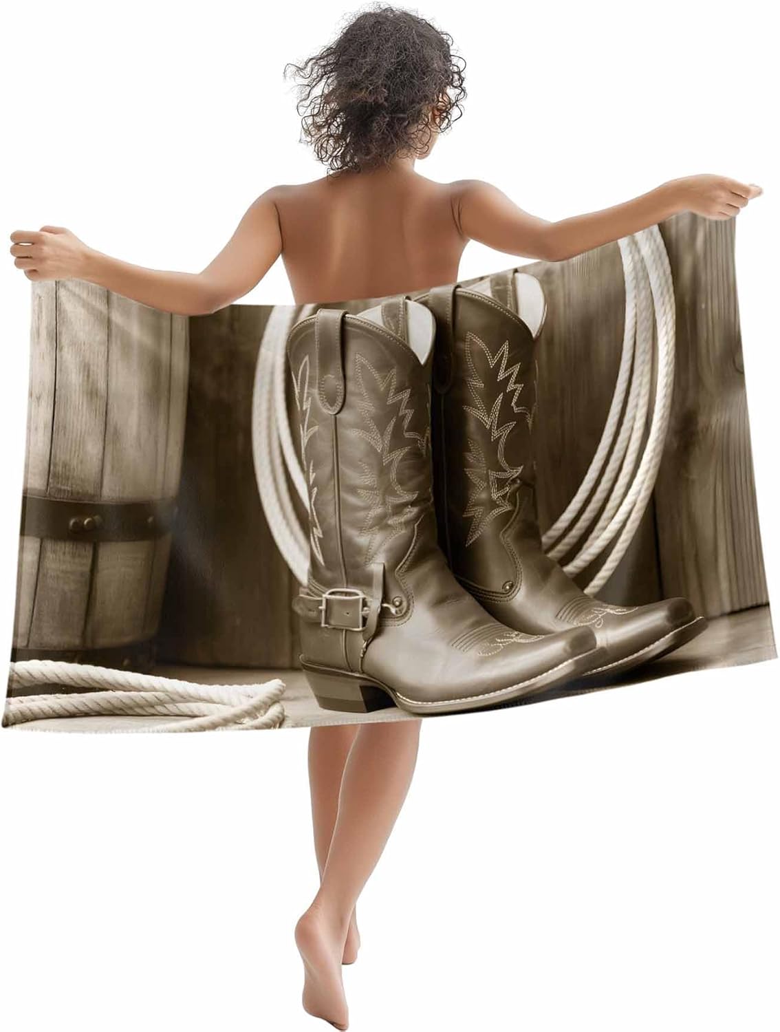 

Beach Towel Coconut Tree Bath Pool Towels Golden Tropical Sunset View Absorbent Beach Towel Soft Large Quick Dry Lightweight W30*H60(CM)