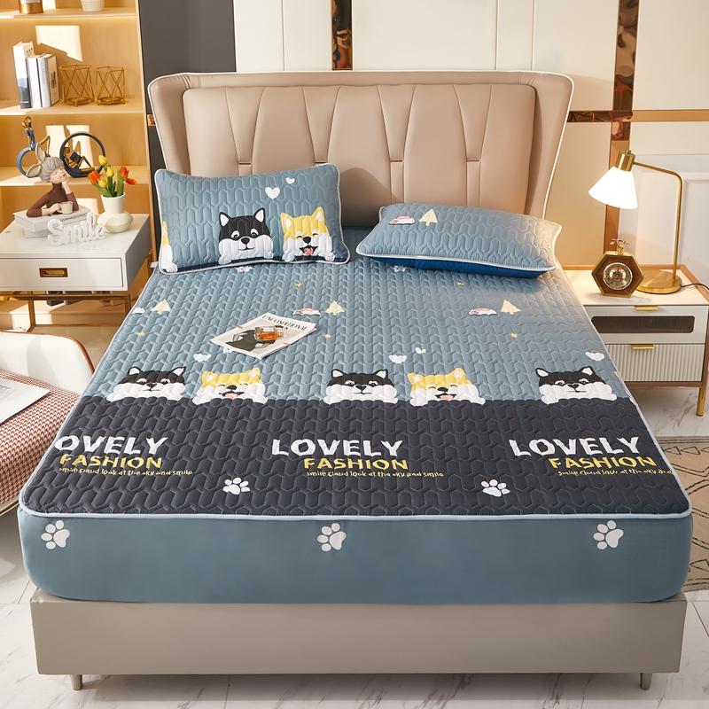 Waterproof Thicken Mattress Pad Protector Adjustable Fitted Sheets Bed Covers Anti-bacterial Pad for Bed 120x200 160x200 180x200