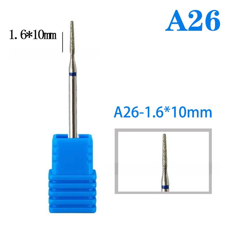 Diamond Nail Drill Bit Cuticle Clean Milling Cutter Nails For Electric Manicure Machine Accessories Ball Burr Removing