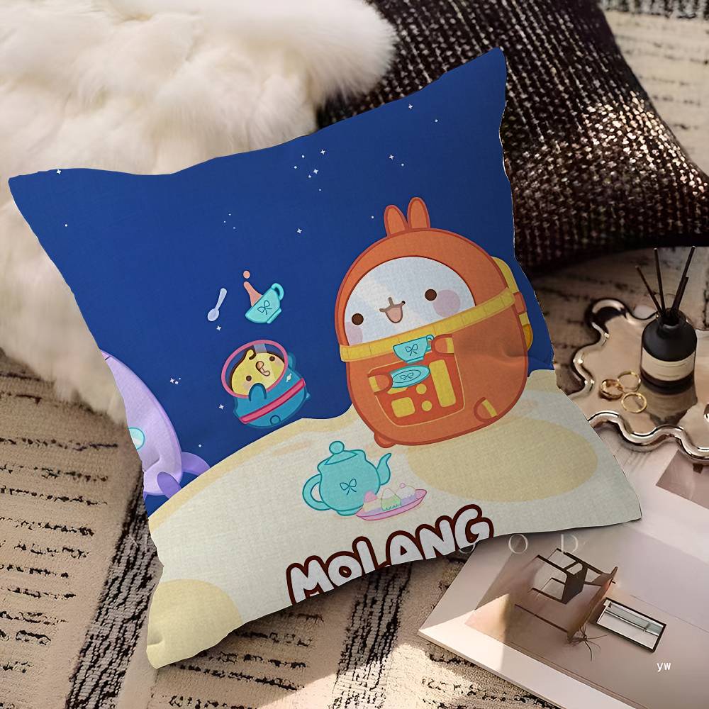 Кавайная Наволочка M-Molangs Чехол на Подушку Дивана Декор Комнаты Подарок для Детей 30cmx30cm