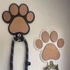 2Pcs Wall Mounted Wooden Paw Print Wall Hook Non-slip Cat Claw Coat Hooks  Bedroom