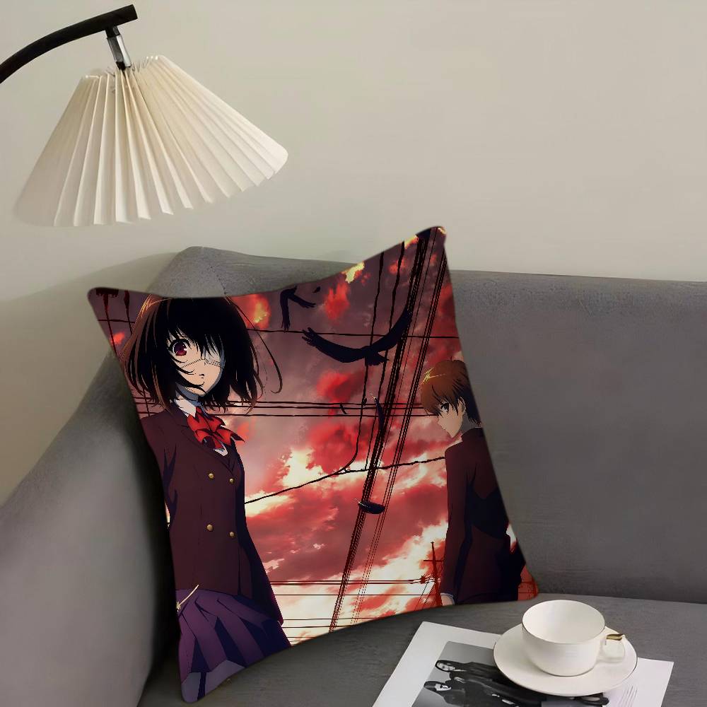 M-Misaki Mei Cartoon Animation Personalized Picture Text Home Decorative Pillows Household Gifts 45x45cm