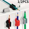 1/2pcs Upgraded Silicone Pen Holders, Adhesive Organizer for Desk and Wall, Office and Home Study Storage Accessories.