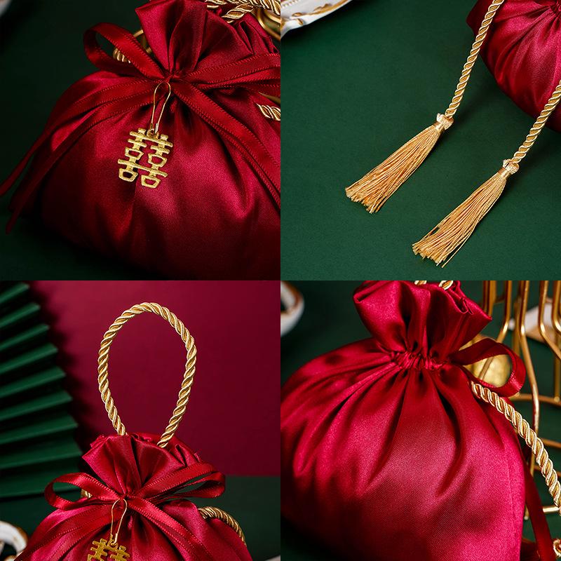 Elegant Wedding Candy Gift Handbag: High-End Handheld Sugar Box