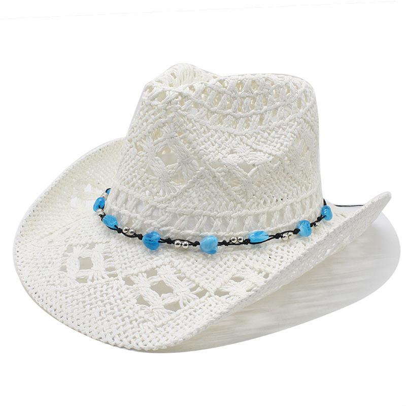 Traditional Style Straw Hat With Wide Brim Sun Protection For Beach And Outdoor Activities белый