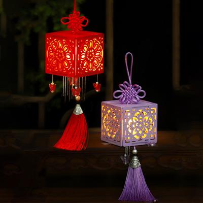 Kit materiale fai-da-te per il festival delle lanterne cinesi Lanterna romantica a LED squisita per la decorazione natalizia