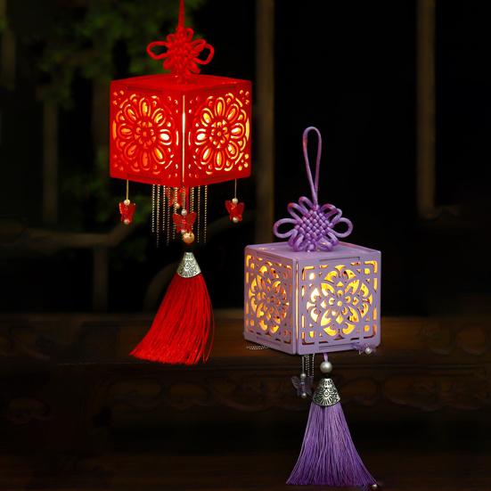 Chinese Lantern Festival DIY Material Kit Exquisite Romantic LED Light Lantern