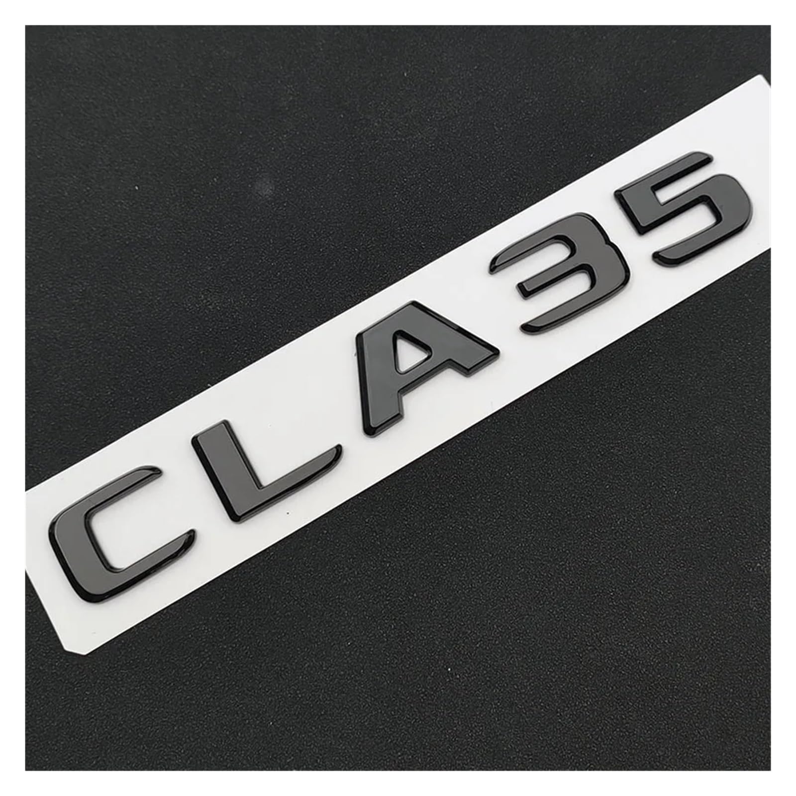 

YZW6688 3D ABS Black Car Rear Trunk Badge Sticker Fender Logo CLA35 Turbo 4matic One size чёрный
