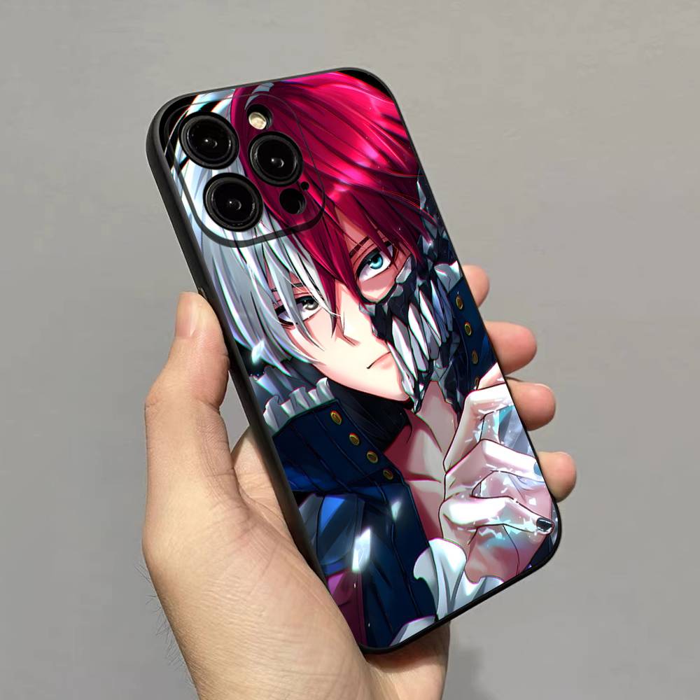 My H-Hero Academia D-Deku Phone Case For IPhone 17 16 15 14 13 12 11 Pro Max Plus Mini Soft Black Cover