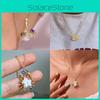 Ocean Pearl Pendant Necklace With Zircon Fish Charm For Women And Men