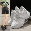 Autumn and winter new women's shoes platform sports shoes solid color round head casual shoes women