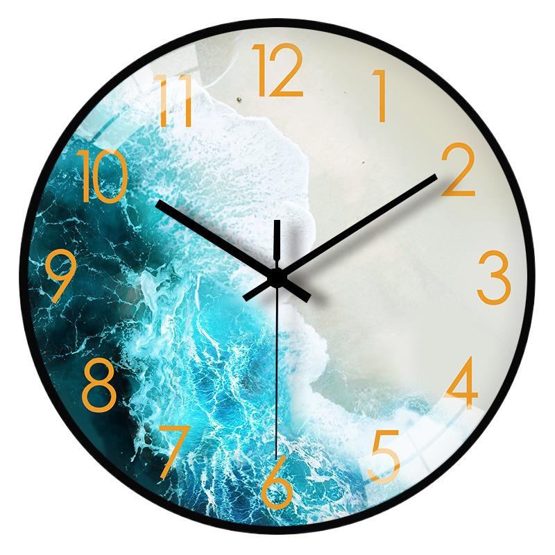 8" (20cm) Nordic Light Luxury Silent Wall Clock for Living Room or Bedroom
