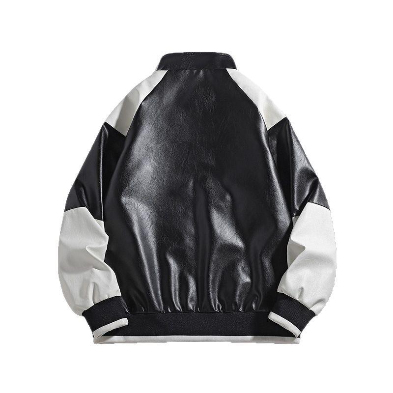 New American Men's Leather Jacket Waterproof and Windproof Sporty High-end Fashion and Versatile