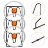 2Pcs Pot Lid Shelf Metals Wall Mounted Kitchen Organizer Rack for Pan Cover Lid Rack Stand Holder Dish Rack Kitchen Accessories