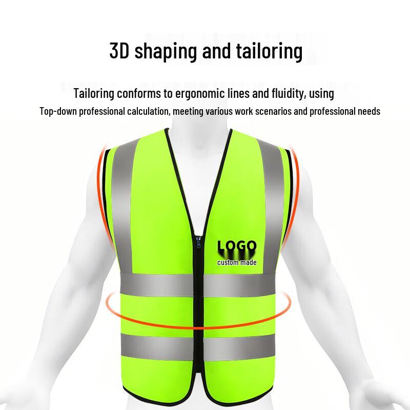 Laicai High-Visibility Reflective Safety Vests, 10-Pack