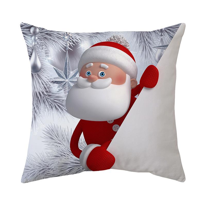Christmas Atmosphere Home Pillow Cushion Cover Holiday Gift Nap Sofa Car Gift Pillow