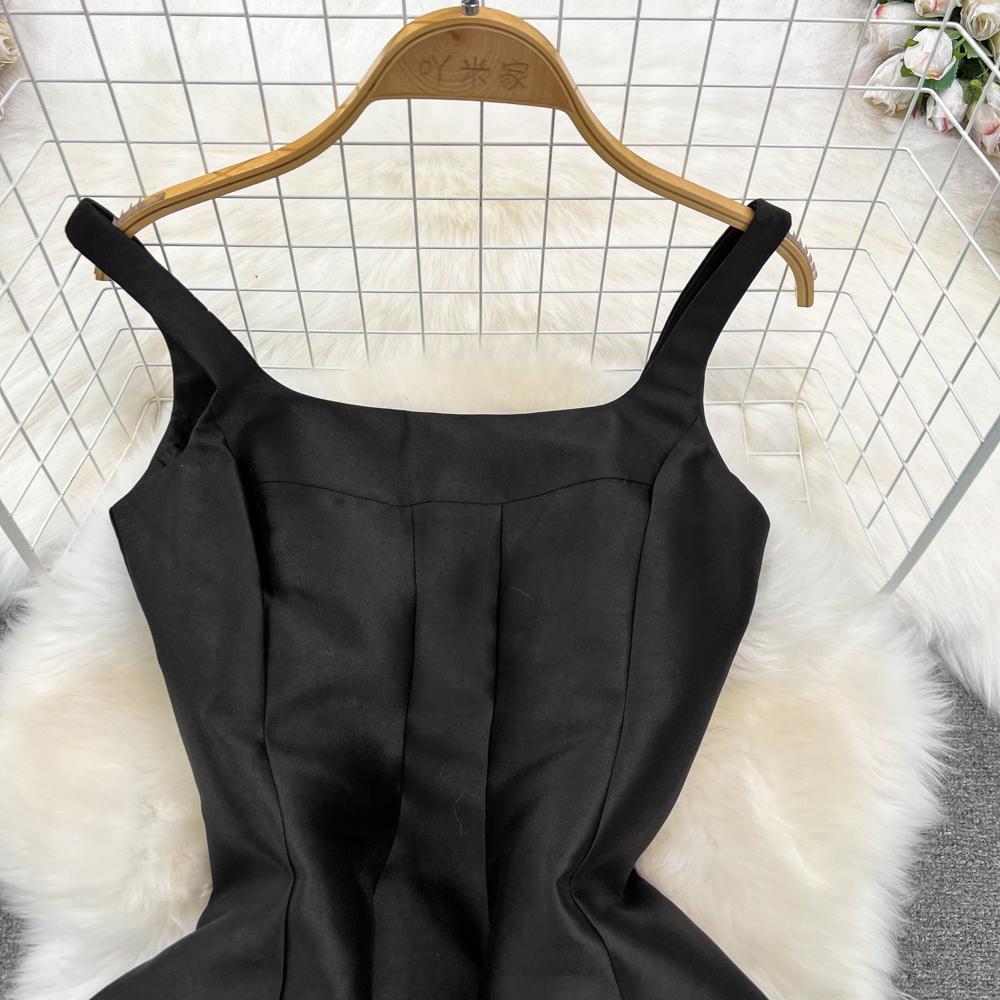 YYFS Women's Fashion Summer Spring Summer Spring Sleeveless Suspenders High Waist Casual Dresses