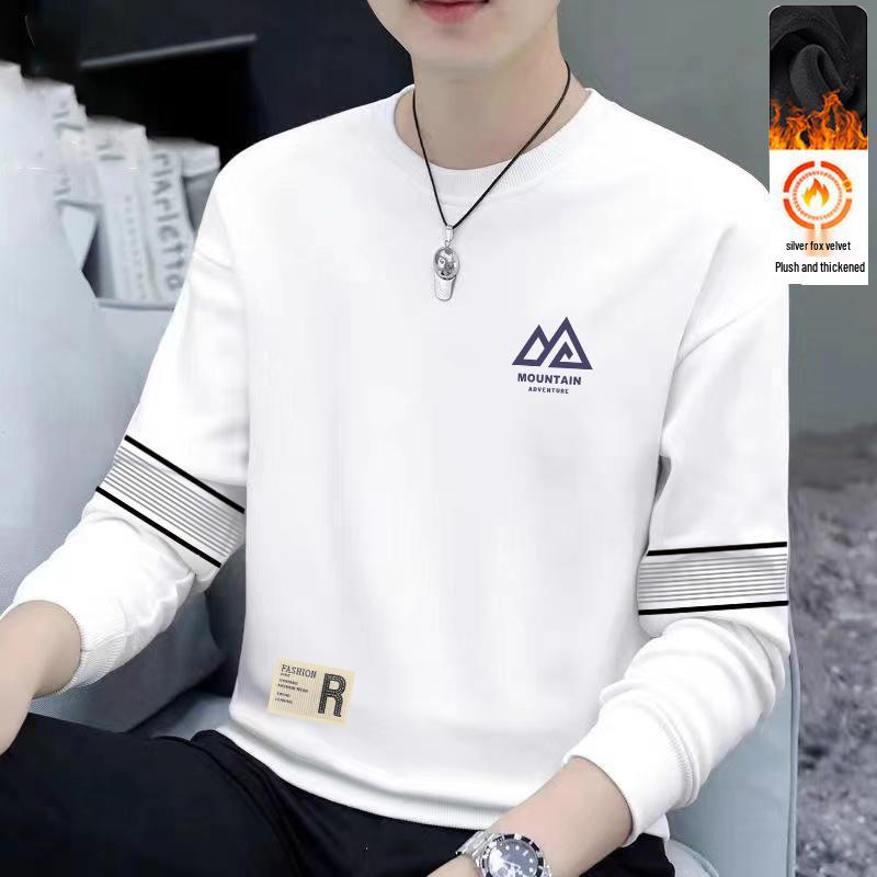 

Fast Shipping Men s Plus Size Velvet Hoodie: Loose Fit, Round Neck Long Sleeve for Autumn/Winter L (100-115 lbs)