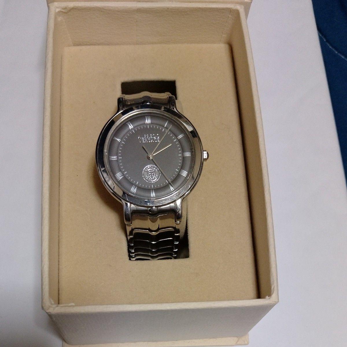 Used VERSACE Versace watch silver men s