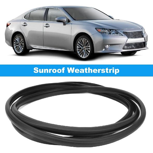 Uszczelka uszczelniająca szyberdachu, Gumowa uszczelka weatherstrip szyberdachu Czarna Szczelna Elastyczna 63251‑30100 do GS350 GS450h ES350 ES300