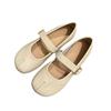 Sheepskin Version~ Round Head Doudou Shoes Women's 2025 New Late Evening Wind French Mary Jane Shoes Versatile Shallow Mouth Single Shoes
