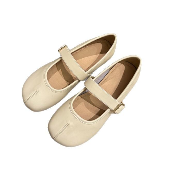Sheepskin Version~ Round Head Doudou Shoes Women's 2025 New Late Evening Wind French Mary Jane Shoes Versatile Shallow Mouth Single Shoes