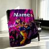 Custom Name Personalized Coraline Print Blanket, Home Decor, Bedroom, Sofa, Camping, Couch, Gifts for Birthday Christmas