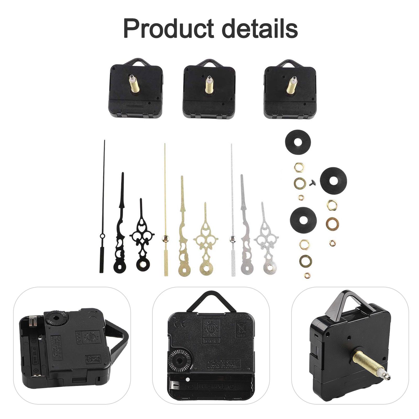 

Quartz Clock Mechanism Long Shaft DIY Replacement Kit with Pendulum and Clock Hands Compatible with Various Clocks China Mainland