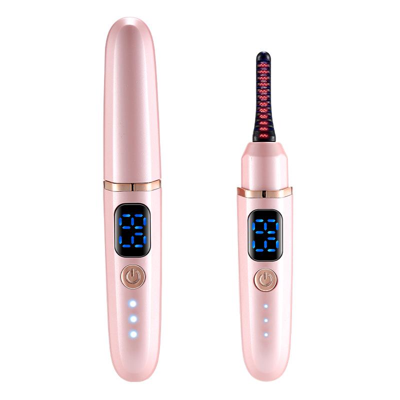 Electric Heated Eyelash Curler with Power Display for Long-Lasting Curl