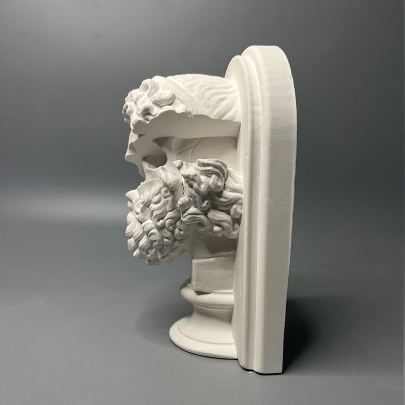 Zeus Statue European Retro Roman Mythology Plaster Sculpture Creative Art Decor Desktop Ornament Gift for Office Home Collection