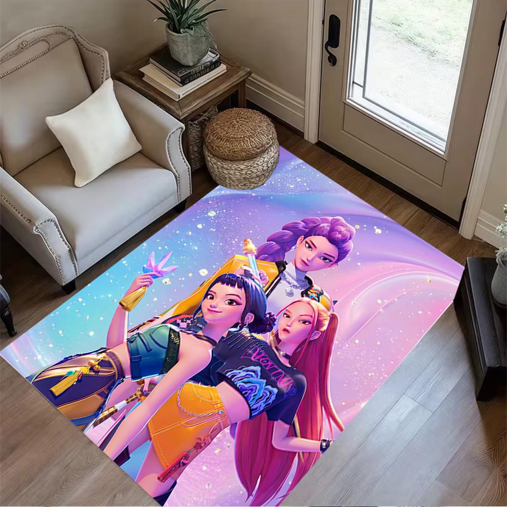 Futuristic Fashion Show Floor Rug Office Rug Design for Dormitory Bedrooms Decorate room Kitchen Anti-slip Rug Decorate Offices Gift for Festivals