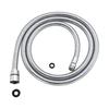 Remplacement de robinet d'évier de cuisine à tirette Tuyau de buse extractible Acier inoxydable Électrodéposition 1,5 m 15 * 1 mm Denture fine Extérieur en acier inoxydable