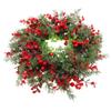 Simulation Leaf Red Berries Wreath Artificial Christmas Hanging Pendant Eucalyptus Garland  Porch