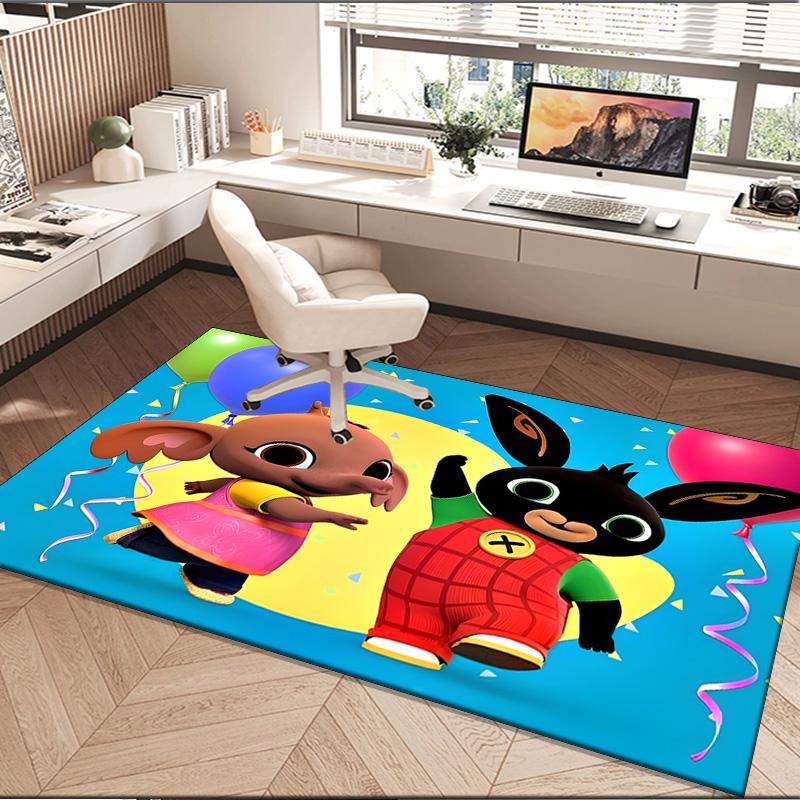 1PC rug Rainbow Bing Friends Singing Carpet, Chair Rug,Area Rug for Office Bedroom living rooms bedroom, Doormat decor Christmas fan gifts