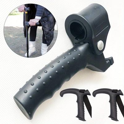 1 ks Stojan na vycházkovou hůl Stojací madlo - Pomocná rukojeť pro vycházkovou hůl pro seniory, Háček na turistickou hůl, Turistický nástroj, Pomoc při stání