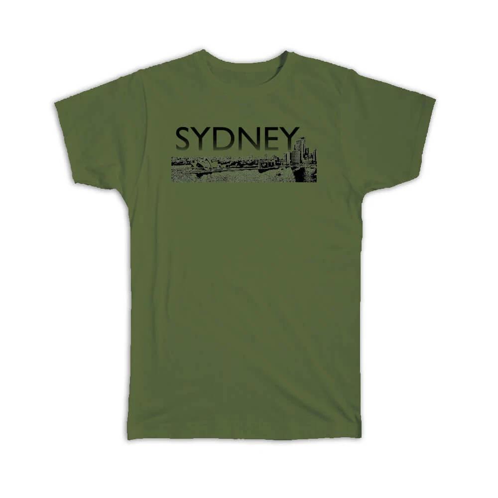 Gift T-Shirt : Sydney City Travel Australia Souvenir Expat Country Tourism XL